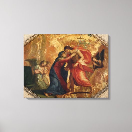 Toile Jésus-Christ recevant la Vierge au Ciel (Recto)