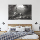 Toile Jésus-Christ stille la tempête (Insitu(Chambre))