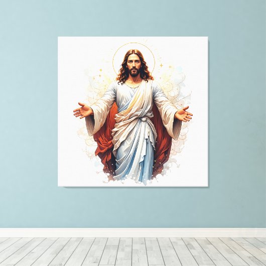 Toile Jésus-Christ Toile. (Insitu (Plancher de Bois))