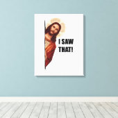 Toile Jésus-Christ vous regarde, Jésus Je l'ai vu (Insitu (Plancher de Bois))