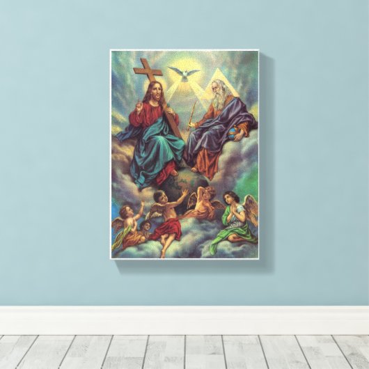 Toile Jésus dans le ciel (Insitu (Plancher de Bois))