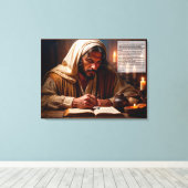 Toile Jésus Écrire dans le Livre de Vie (Insitu (Plancher de Bois))