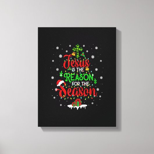 Toile Jésus Est La Raison De La Saison Pajam De Noël (Recto)