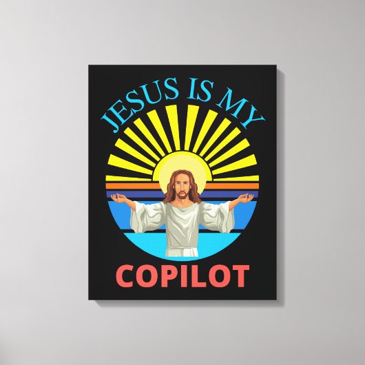 TOILE JÉSUS EST MON COPILOTE (Recto)