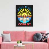 TOILE JÉSUS EST MON COPILOTE (Insitu(Salon))