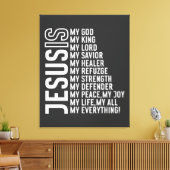 Toile Jésus Est Mon ... Tout (Insitu(Salon))