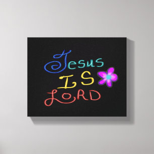 Toile Jésus est SEIGNEUR chrétien 