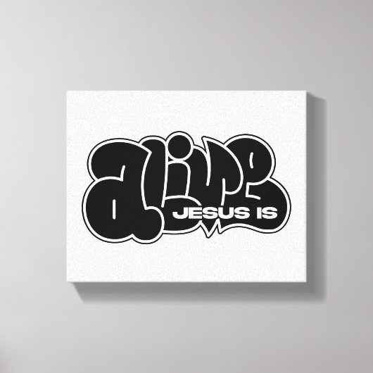 Toile Jésus est un Graffiti vivant (Recto)