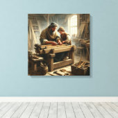 Toile Jésus et Joseph 1 (Insitu (Plancher de Bois))