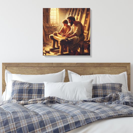 Toile Jésus et Joseph 2 (Insitu(Chambre))