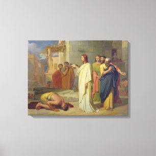 Toile Jésus guérit le Leper, 1864