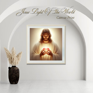 TOILE JÉSUS LA LUMIÈRE DU MONDE
