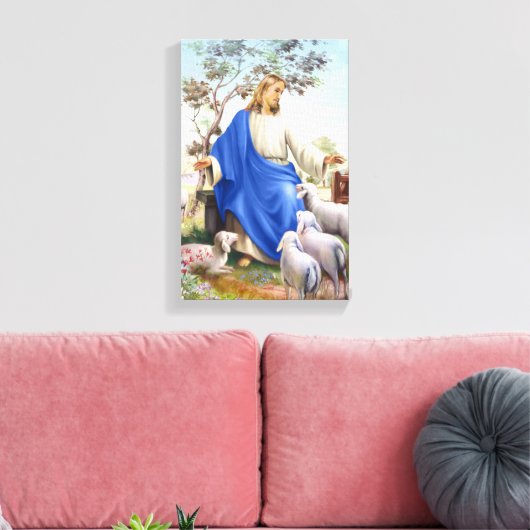 Toile Jésus le berger (Insitu(Salon))