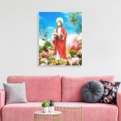 Toile Jésus le berger (Insitu(Salon))