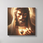 TOILE JÉSUS LE COEUR DE LA LUMIÈRE (Recto)