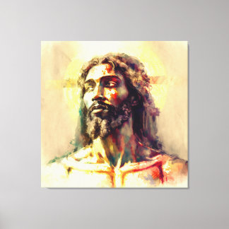 Toile Jésus noir