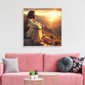 Toile Jésus prie sur la montagne 2 (Insitu(Salon))