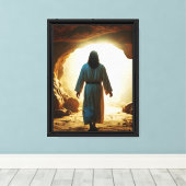 Toile Jésus quitte la tombe (Insitu (Plancher de Bois))