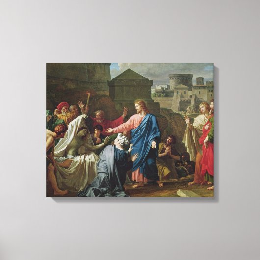 Toile Jésus ressuscitant le Fils de la veuve de Naim (Recto)