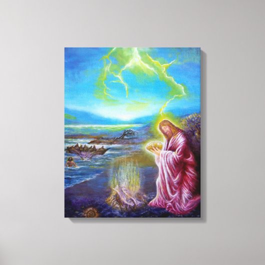 Toile JÉSUS SUR LA MER, St Jean 21 (Recto)