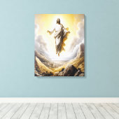 Toile Jésus victorieux à la Porte du Ciel (Insitu (Plancher de Bois))