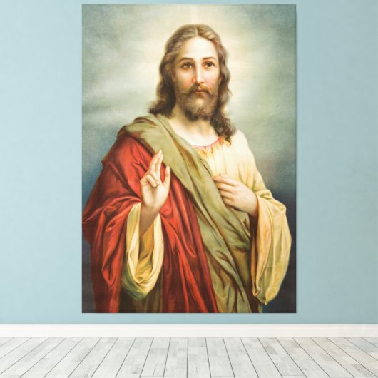 Toile Jesus Wall art (Insitu (Plancher de Bois))