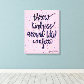 Toile Jeter De La Génialité Autour De Confetti (Insitu (Plancher de Bois))