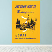 Toile Jetez votre chemin vers Rangoon (Insitu (Plancher de Bois))