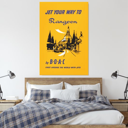 Toile Jetez votre chemin vers Rangoon (Insitu(Chambre))