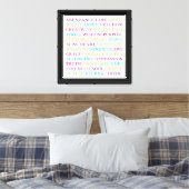 Toile Jeu de mots positifs (Insitu(Chambre))