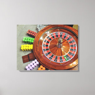 Toile jeu nul de nombre de boule de roue de roulette de