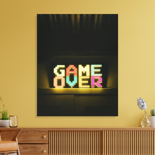 Toile Jeu sur mignon Pixel Art Pixel Arts Easy De (Insitu(Salon))