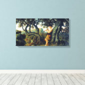 Toile Jeune Berger Jouer la Flûte (Insitu (Plancher de Bois))