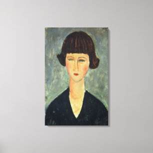 Toile Jeune Brunette, 1917 (huile sur la toile)