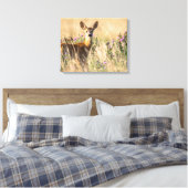 Toile Jeune cerf de chevreuil dans le pré (Insitu(Chambre))