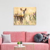 Toile Jeune cerf de chevreuil dans le pré (Insitu(Salon))
