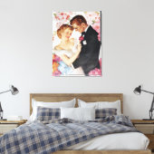 Toile Jeune couple en tenue formelle (Insitu(Chambre))