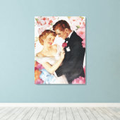 Toile Jeune couple en tenue formelle (Insitu (Plancher de Bois))