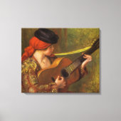 Toile Jeune Espagnole avec guitare par Pierre Renoir (Recto)