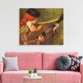 Toile Jeune Espagnole avec guitare par Pierre Renoir (Insitu(Salon))