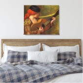Toile Jeune Espagnole avec guitare par Pierre Renoir (Insitu(Chambre))