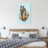 Toile Jeune femme améraméricaine (Insitu(Chambre))