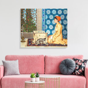 Toile Jeune Femme Lisant Osman Hamdi Bey