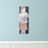 Toile Jeune fille avec des douceurs 2007 (Insitu (Plancher de Bois))