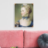 Toile Jeune fille avec un chat (Insitu(Salon))