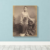 Toile Jeune fille birmane, vers 1875 (Insitu (Plancher de Bois))
