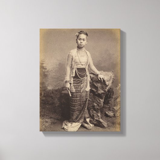 Toile Jeune fille birmane, vers 1875 (Recto)