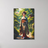 Toile Jeune fille du jardin vert (Recto)