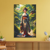 Toile Jeune fille du jardin vert (Insitu(Salon))