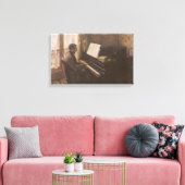 Toile Jeune Homme au piano de Gustave Caillebotte (Insitu(Salon))
